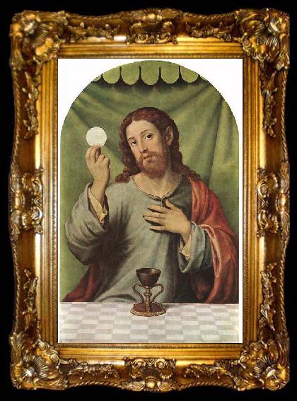 framed  JUANES, Juan de Christ with the Chalice, ta009-2